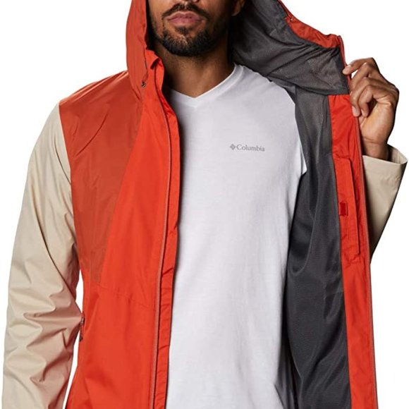 🆕Columbia Men's Inner Limits II Jacket, Bonfire/Dark Sienna/Ancient Fossil, NWT - Picture 4 of 6